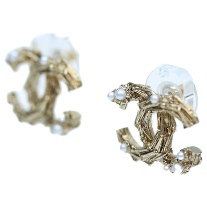 CHANEL シャネル 14P GP パールココマーク ピアス ピアス