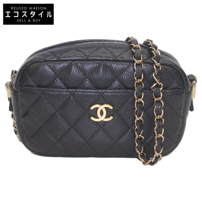 CHANEL シャネル A91796 25番 ﾌﾞﾗｯｸ ｷｬﾋﾞｱ G金具 ｶﾒﾗﾁｪｰﾝｼｮﾙﾀﾞｰﾊﾞｯｸﾞ ショルダーバッグ
