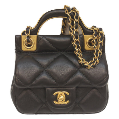 CHANEL シャネル AP2271 31番 ブラック ラム ミニチェーンクラッチ チェーンショルダー ショルダーバッグ