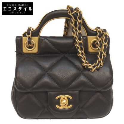 CHANEL シャネル AP2271 31番 ブラック ラム ミニチェーンクラッチ チェーンショルダー ショルダーバッグ