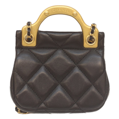 CHANEL シャネル AP2271 31番 ブラック ラム ミニチェーンクラッチ チェーンショルダー ショルダーバッグ