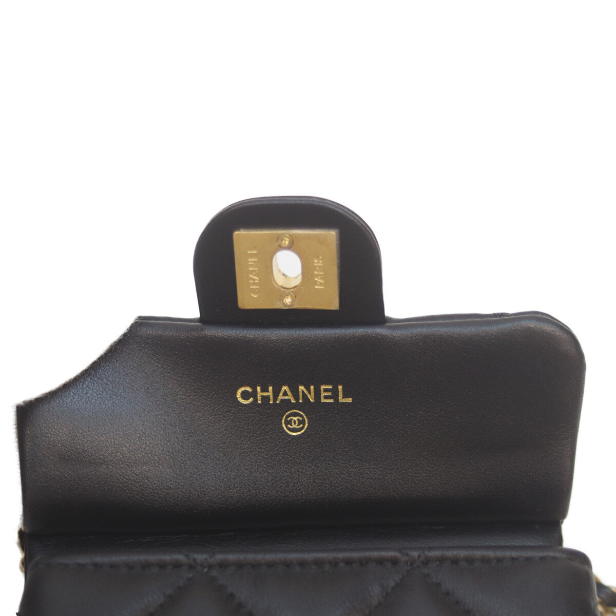 CHANEL シャネル AP2271 31番 ブラック ラム ミニチェーンクラッチ チェーンショルダー ショルダーバッグ