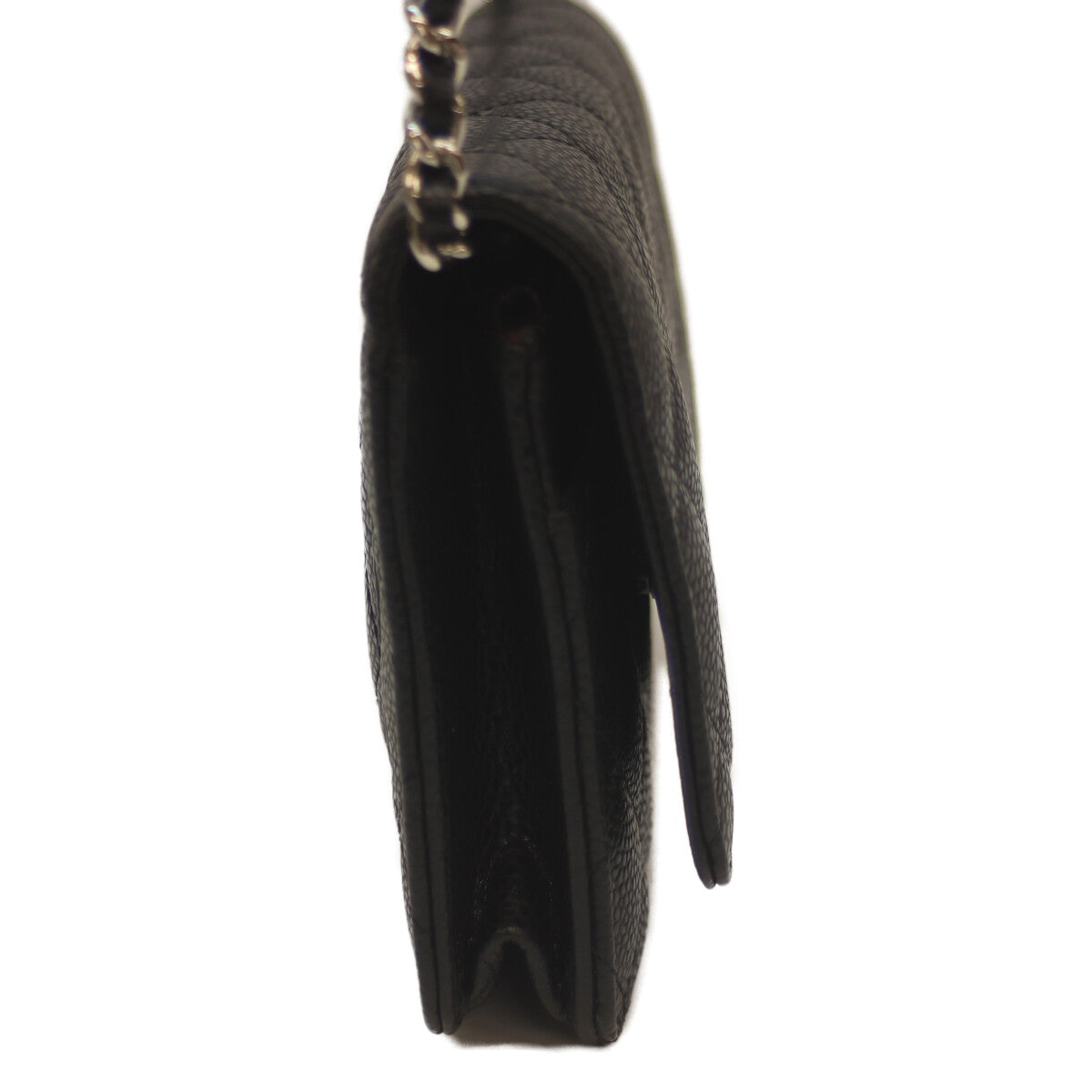 CHANEL シャネル AP0250 27番 ブラック キャビア SV金具 チェーンウォレット 長財布（小銭入れあり）