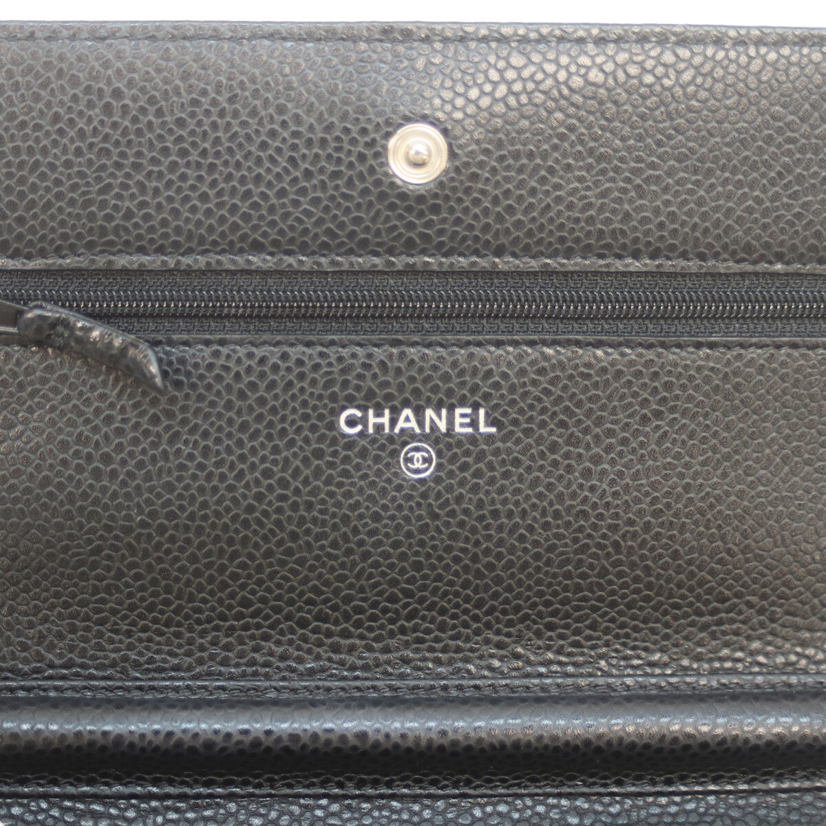 CHANEL シャネル AP0250 27番 ブラック キャビア SV金具 チェーンウォレット 長財布（小銭入れあり）