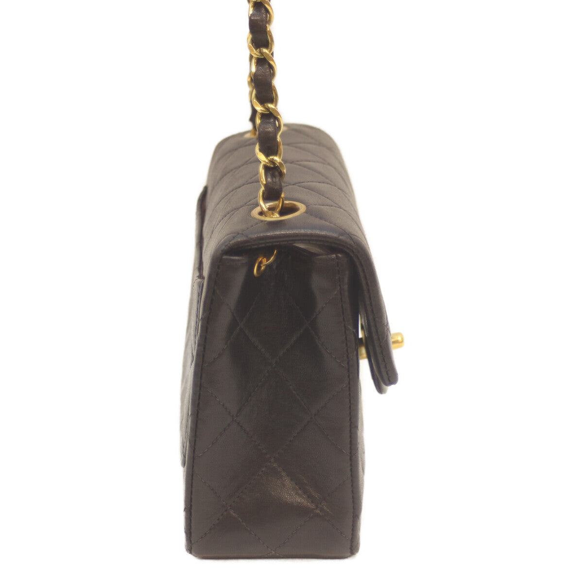 CHANEL シャネル 3番 ブラック ラム G金具 ミニマトラッセ17 チェーンショルダー ショルダーバッグ