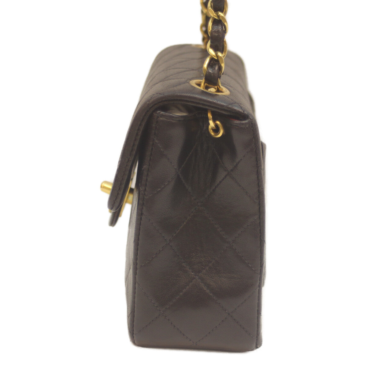 CHANEL シャネル 3番 ブラック ラム G金具 ミニマトラッセ17 チェーンショルダー ショルダーバッグ