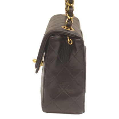 CHANEL シャネル 3番 ブラック ラム G金具 ミニマトラッセ17 チェーンショルダー ショルダーバッグ