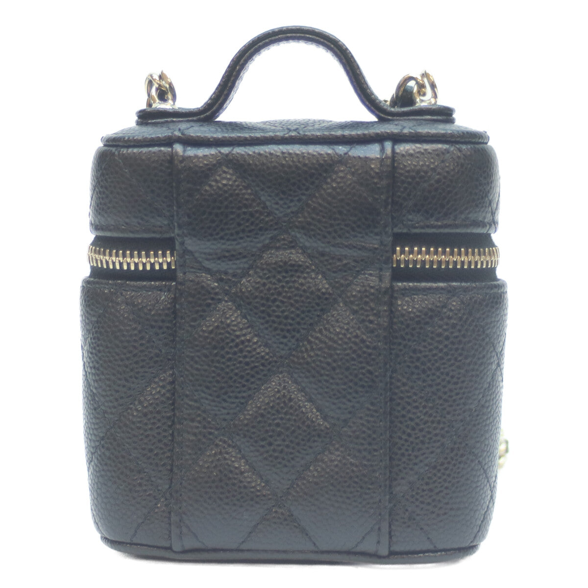 CHANEL シャネル 31番 AP2503 ブラック キャビア G金具 スモールヴァニティ チェーンショルダー ショルダーバッグ