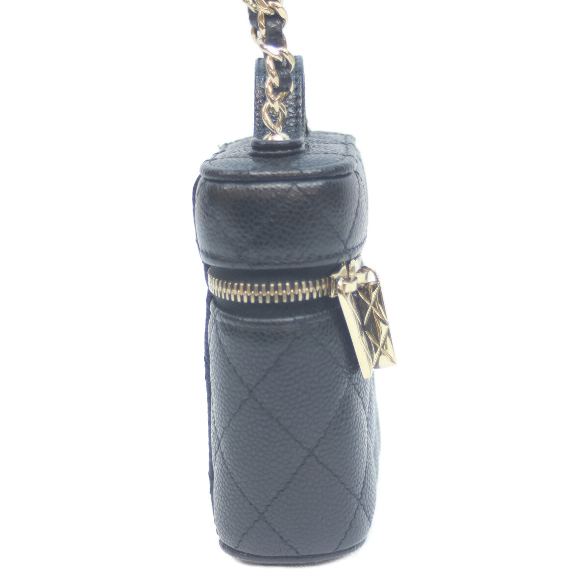 CHANEL シャネル 31番 AP2503 ブラック キャビア G金具 スモールヴァニティ チェーンショルダー ショルダーバッグ