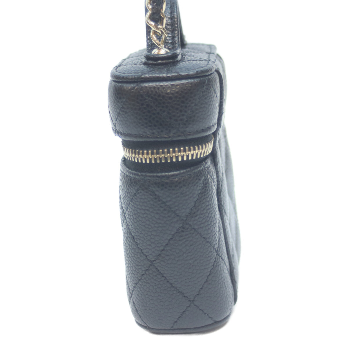 CHANEL シャネル 31番 AP2503 ブラック キャビア G金具 スモールヴァニティ チェーンショルダー ショルダーバッグ