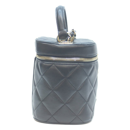 CHANEL シャネル AS1626 29番 ブラック G金具 ラム 2WAYバニティ ショルダーバッグ