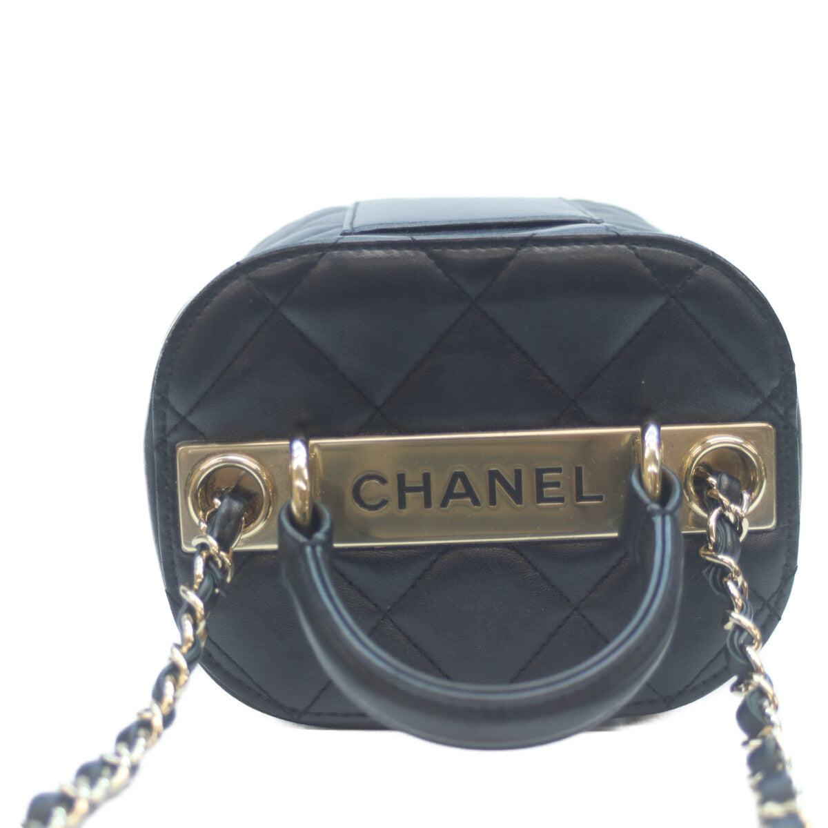 CHANEL シャネル AS1626 29番 ブラック G金具 ラム 2WAYバニティ ショルダーバッグ