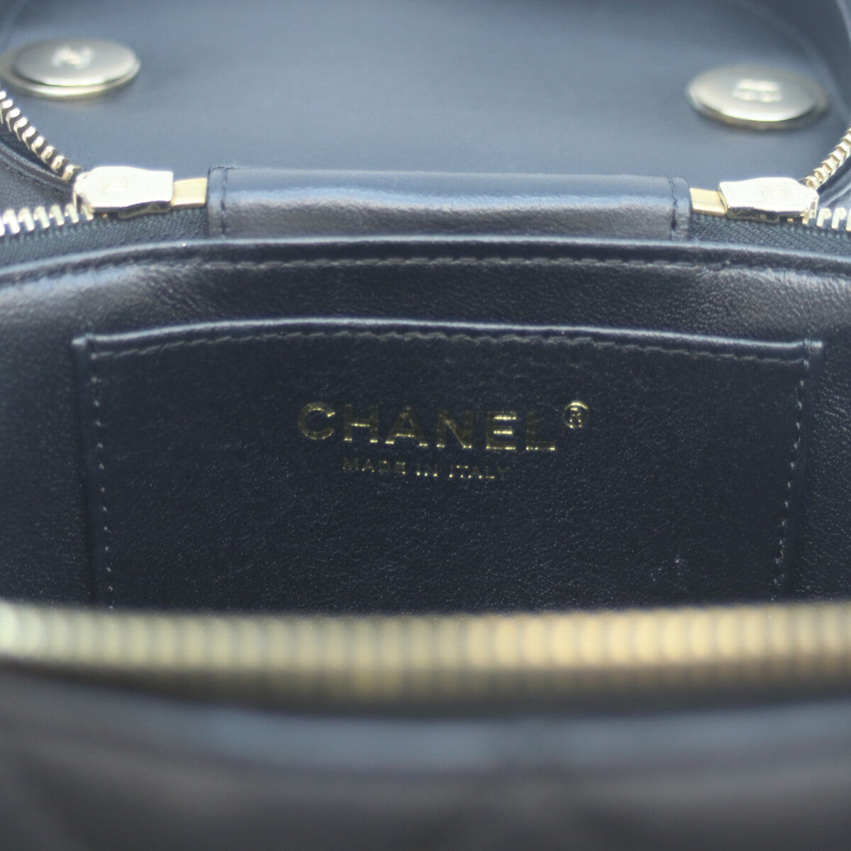 CHANEL シャネル AS1626 29番 ブラック G金具 ラム 2WAYバニティ ショルダーバッグ