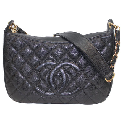 CHANEL シャネル A20993 8番 ﾌﾞﾗｯｸ ｷｬﾋﾞｱ G金具 ﾜﾝｼｮﾙﾀﾞｰ ショルダーバッグ