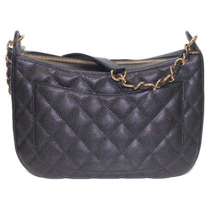 CHANEL シャネル A20993 8番 ﾌﾞﾗｯｸ ｷｬﾋﾞｱ G金具 ﾜﾝｼｮﾙﾀﾞｰ ショルダーバッグ