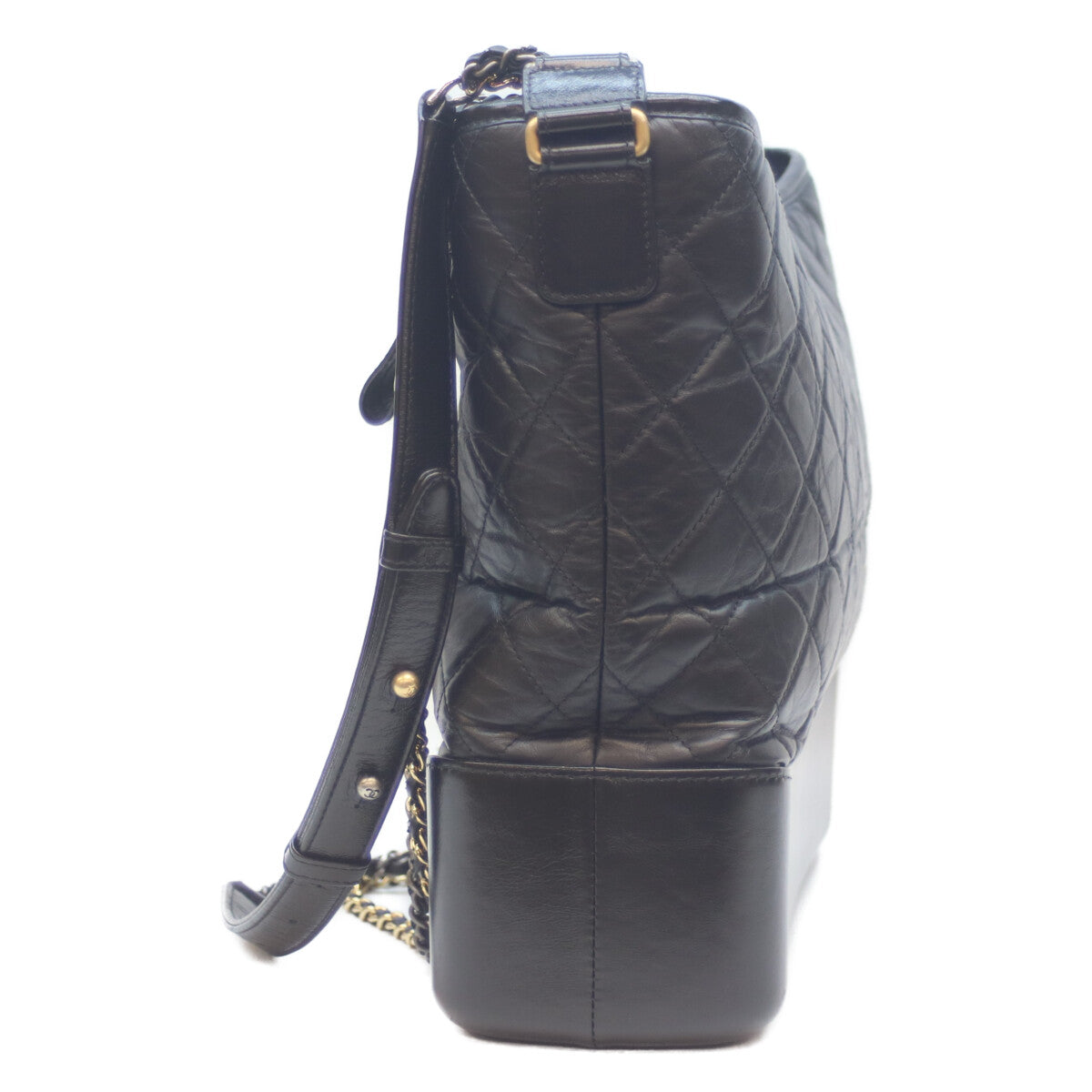 CHANEL シャネル 24番 A93824 ブラック ガブリエル ドゥ シャネル ラージ ホーボー ショルダー ショルダーバッグ