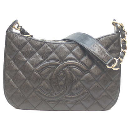 CHANEL シャネル A20993 7番 ブラック キャビア G金具 ワンショルダー ショルダーバッグ
