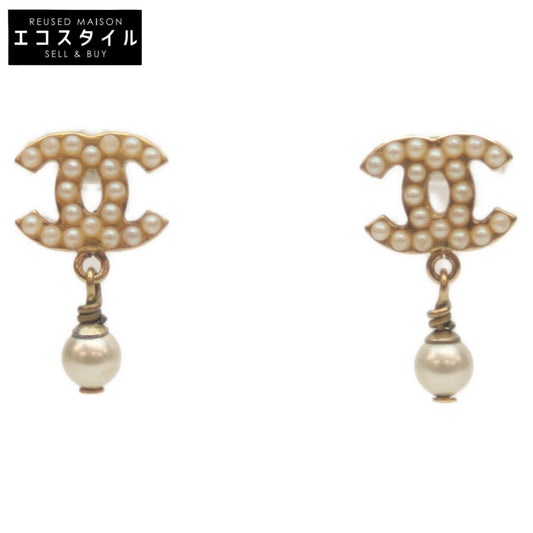 CHANEL シャネル 03A GP パール ココマーク ミニパールスイングピアス ピアス