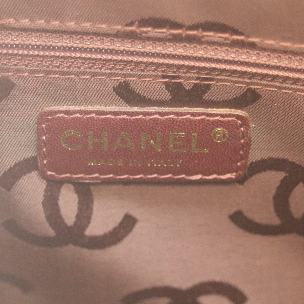 CHANEL シャネル 8番 ブラウン ワイルドステッチ Wファスナー ミニボストン ハンド ボストンバッグ