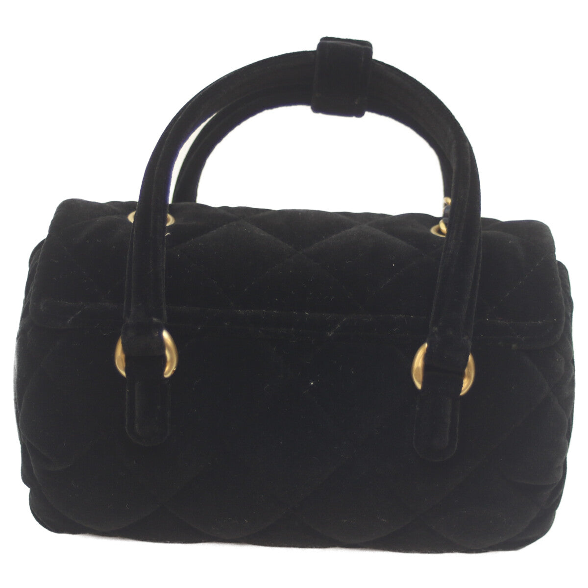 CHANEL シャネル 黒 G金具 ベロア 2WAYミニハンド ミニボストン ショルダーバッグ