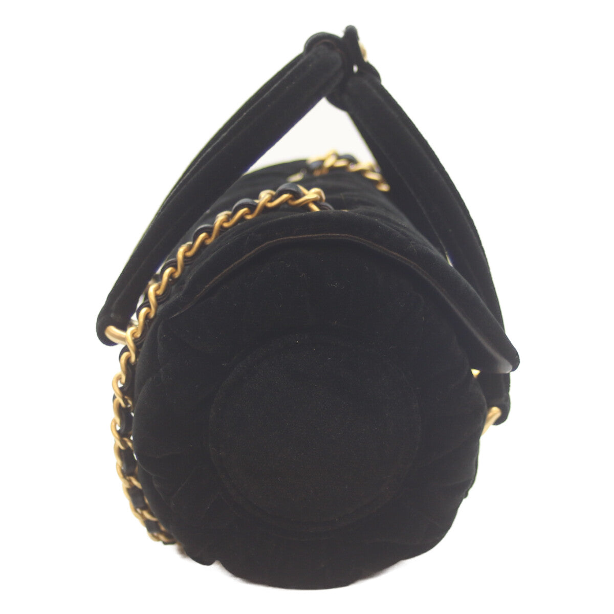 CHANEL シャネル 黒 G金具 ベロア 2WAYミニハンド ミニボストン ショルダーバッグ