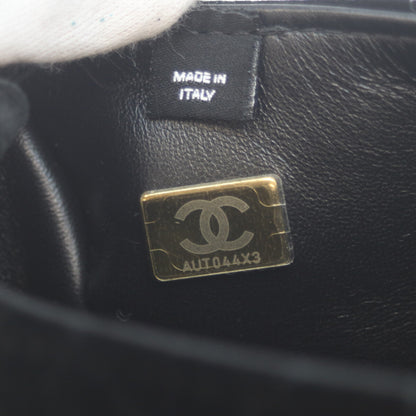 CHANEL シャネル 黒 G金具 ベロア 2WAYミニハンド ミニボストン ショルダーバッグ