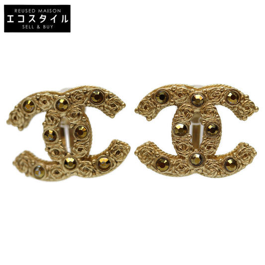 CHANEL シャネル 06A GP ｺｺﾏｰｸ ﾌﾞﾗｳﾝｽﾄｰﾝ ｲﾔﾘﾝｸﾞ イヤリング