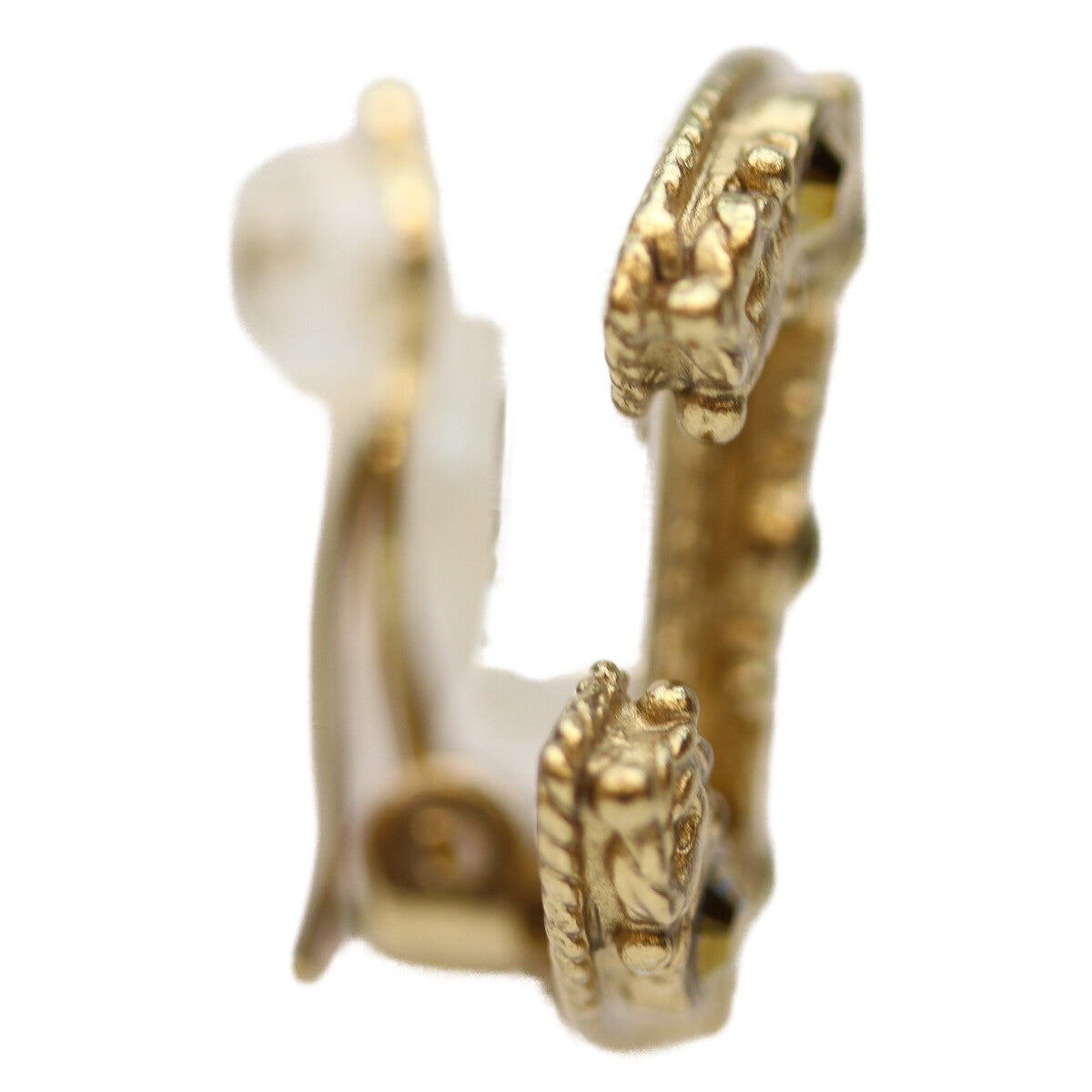 CHANEL シャネル 06A GP ｺｺﾏｰｸ ﾌﾞﾗｳﾝｽﾄｰﾝ ｲﾔﾘﾝｸﾞ イヤリング