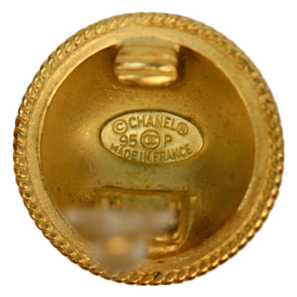 CHANEL シャネル 95P GP ラウンドココマーク イヤリング イヤリング