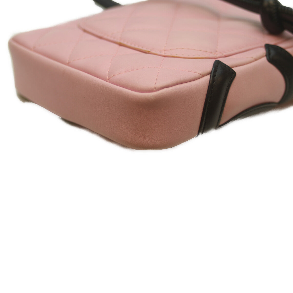 CHANEL シャネル A25177 8番 ピンク カンボン スモールポシェット ショルダー ショルダーバッグ