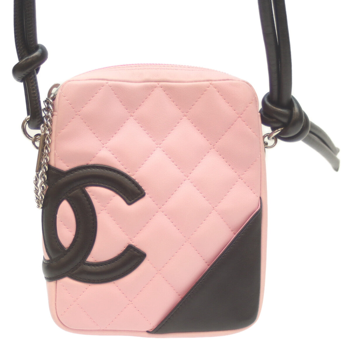 CHANEL シャネル A25177 8番 ピンク カンボン スモールポシェット ショルダー ショルダーバッグ