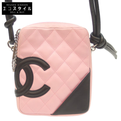 CHANEL シャネル A25177 8番 ピンク カンボン スモールポシェット ショルダー ショルダーバッグ