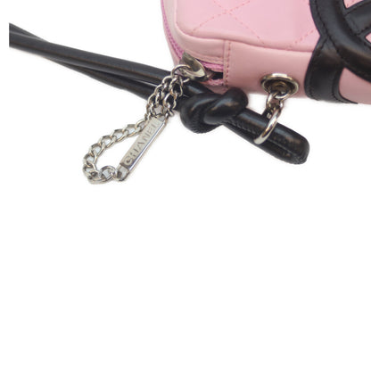 CHANEL シャネル A25177 8番 ピンク カンボン スモールポシェット ショルダー ショルダーバッグ