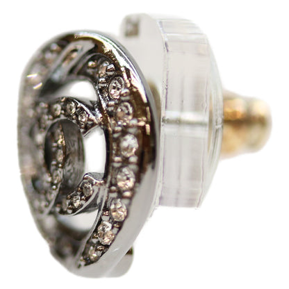 CHANEL シャネル B25A ｺｺﾏｰｸ ﾗｲﾝｽﾄｰﾝ ﾗｳﾝﾄﾞ ﾋﾟｱｽ ピアス