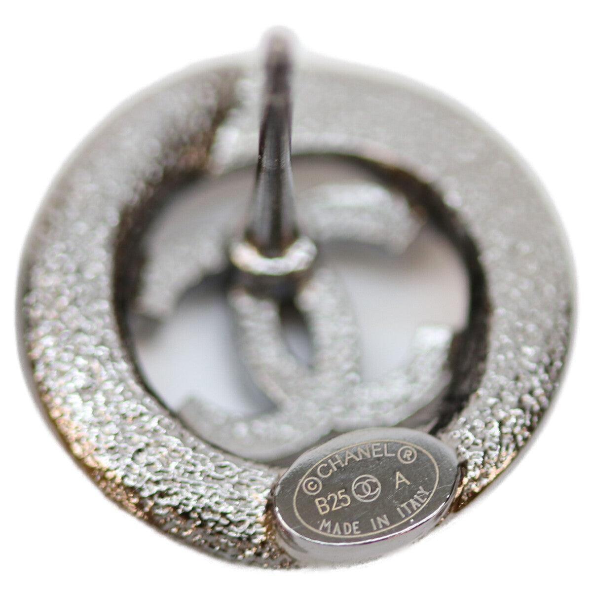 CHANEL シャネル B25A ｺｺﾏｰｸ ﾗｲﾝｽﾄｰﾝ ﾗｳﾝﾄﾞ ﾋﾟｱｽ ピアス