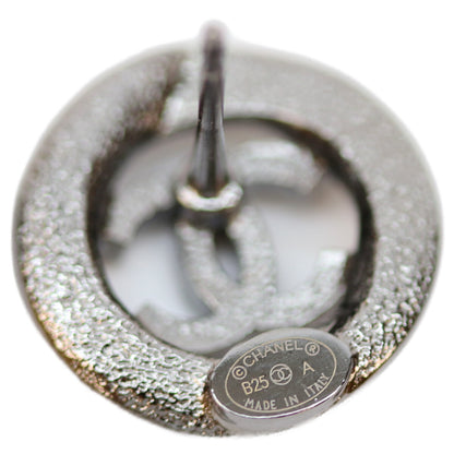 CHANEL シャネル B25A ｺｺﾏｰｸ ﾗｲﾝｽﾄｰﾝ ﾗｳﾝﾄﾞ ﾋﾟｱｽ ピアス