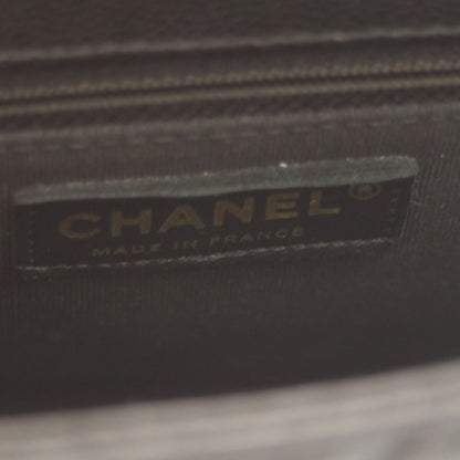 CHANEL シャネル AS4908 黒 キャビア グレインドカーフスキン G金具 ミニシングルフラップショルダー ショルダーバッグ W23