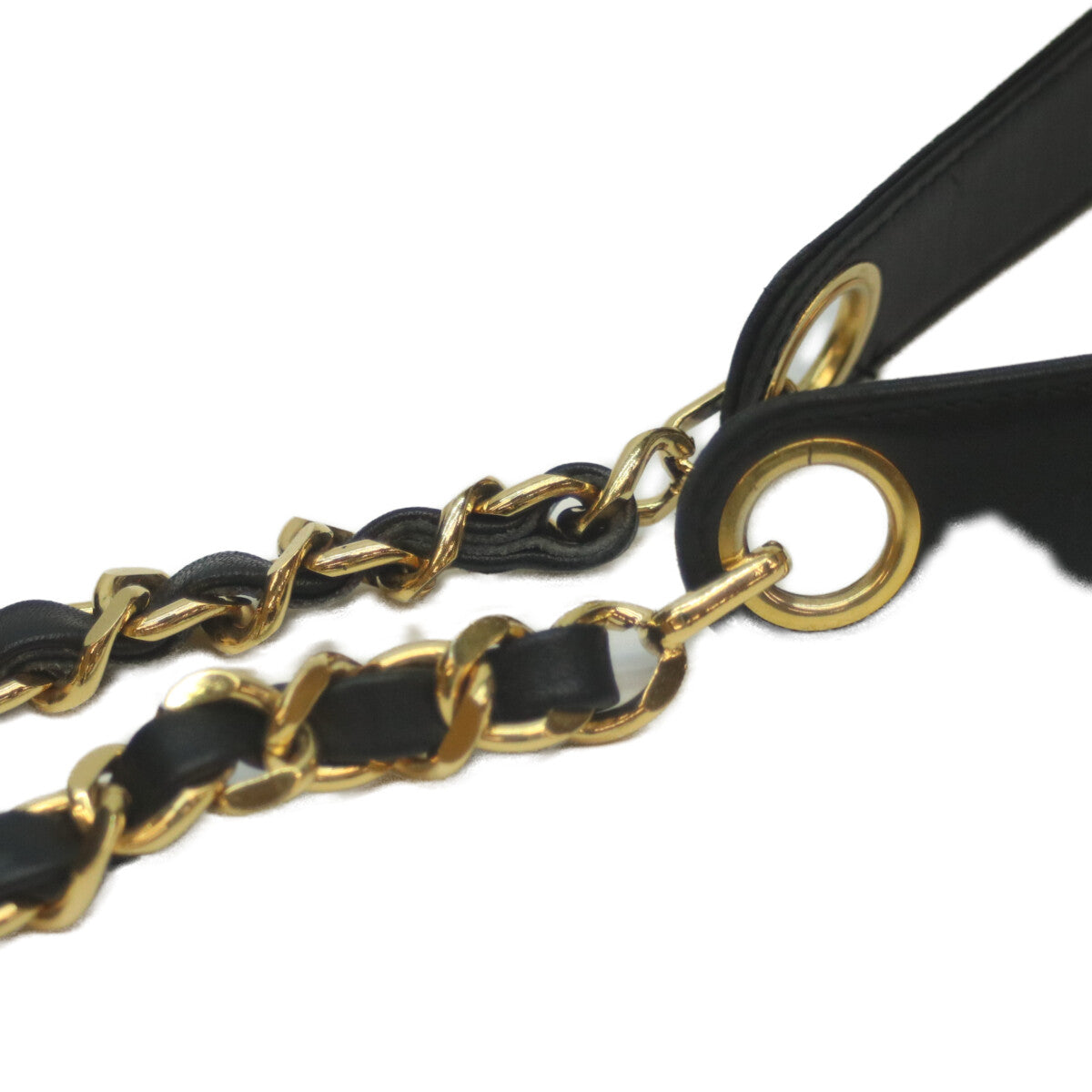 CHANEL シャネル 5番 黒 ビコローレ ラム G金具 2WAYバニティ ショルダーバッグ