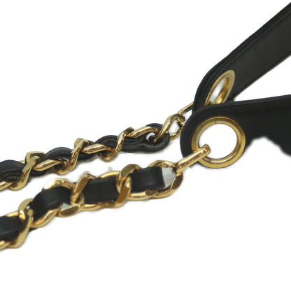 CHANEL シャネル 5番 黒 ビコローレ ラム G金具 2WAYバニティ ショルダーバッグ