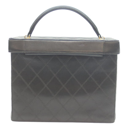 CHANEL シャネル 5番 黒 ビコローレ ラム G金具 2WAYバニティ ショルダーバッグ