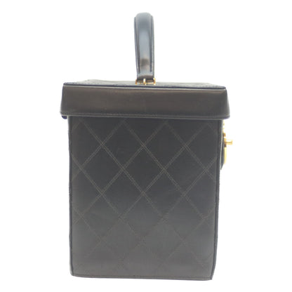 CHANEL シャネル 5番 黒 ビコローレ ラム G金具 2WAYバニティ ショルダーバッグ