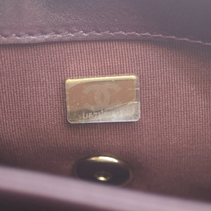 CHANEL シャネル AS5048 ボルドー ラム×パテント G金具 ミニマトラッセ20 シングルフラップバッグ ショルダーバッグ