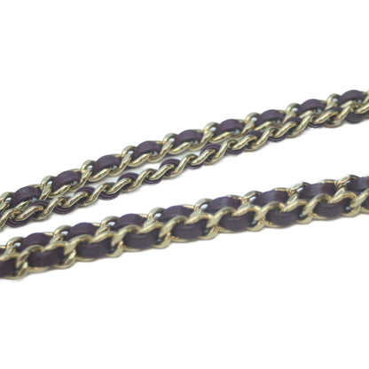 CHANEL シャネル AS5048 ボルドー ラム×パテント G金具 ミニマトラッセ20 シングルフラップバッグ ショルダーバッグ