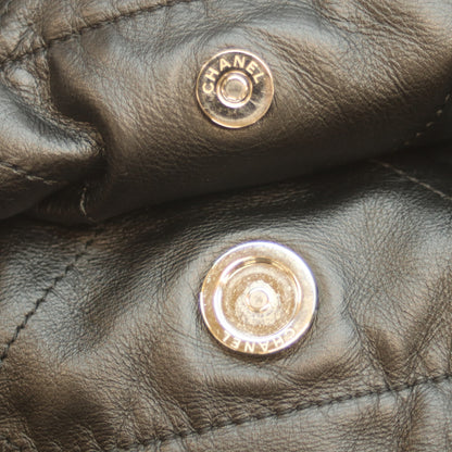 CHANEL シャネル AS3262 黒 シャイニーカーフ SV金具 シャネル22ラージ ショルダーバッグ