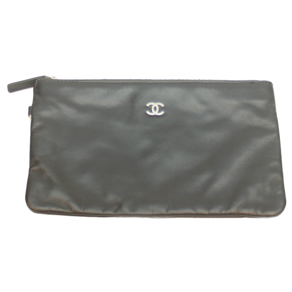 CHANEL シャネル AS3262 黒 シャイニーカーフ SV金具 シャネル22ラージ ショルダーバッグ