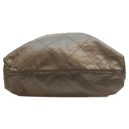 CHANEL シャネル AS3262 黒 シャイニーカーフ SV金具 シャネル22ラージ ショルダーバッグ