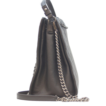 CHANEL シャネル 24番 A93354 黒 ｷｬﾋﾞｱ ｼﾙﾊﾞｰ金具 CCﾊﾞｹｯﾄ 2WAYﾁｪｰﾝｼｮﾙﾀﾞｰ ショルダーバッグ