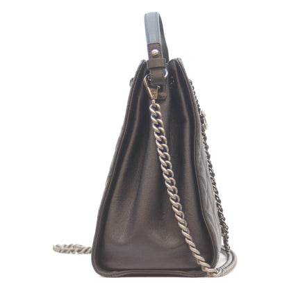 CHANEL シャネル 24番 A93354 黒 ｷｬﾋﾞｱ ｼﾙﾊﾞｰ金具 CCﾊﾞｹｯﾄ 2WAYﾁｪｰﾝｼｮﾙﾀﾞｰ ショルダーバッグ