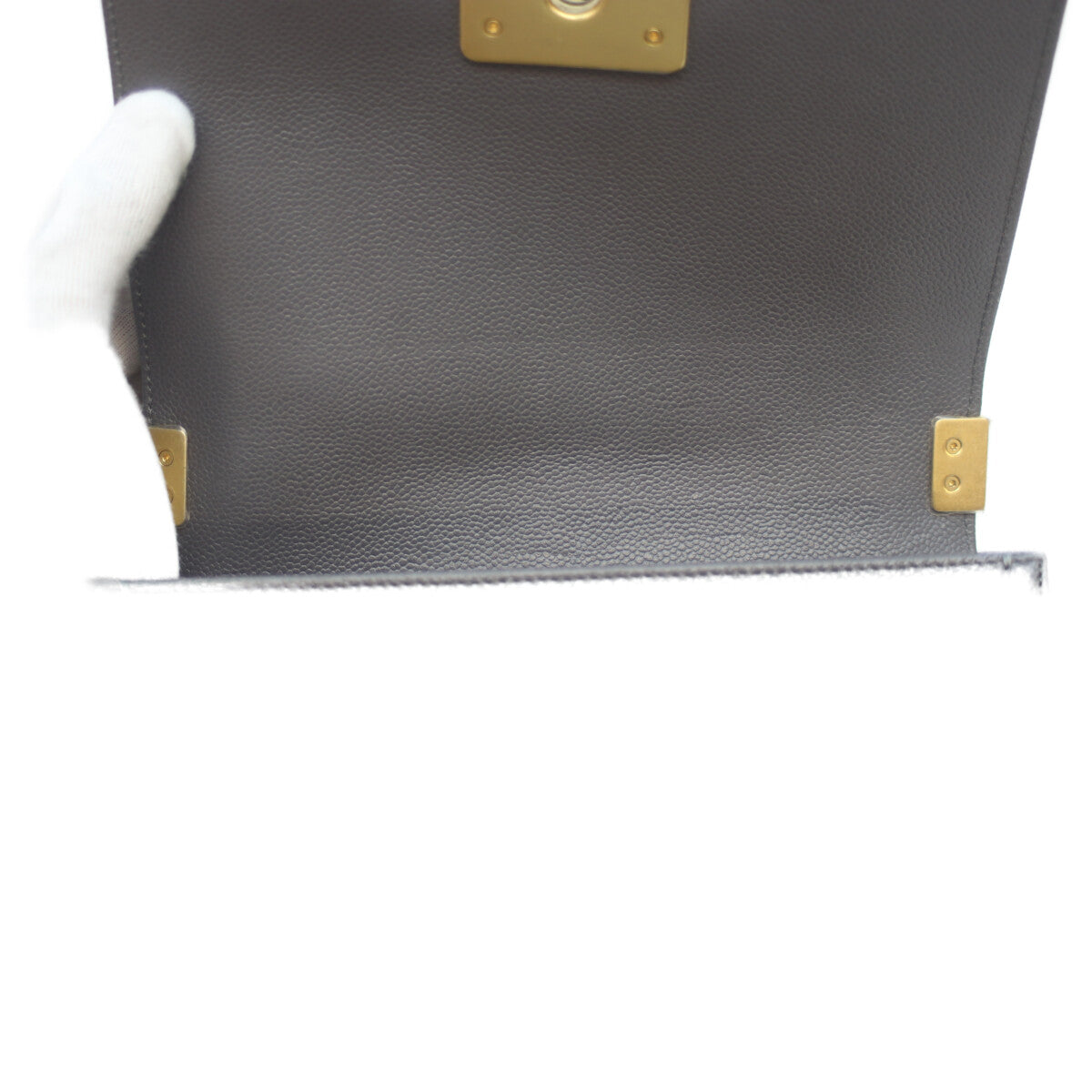 CHANEL シャネル ﾗｲﾄｸﾞﾚｰ G金具 ｷｬﾋﾞｱ ﾎﾞｰｲｼｬﾈﾙ20ｽﾓｰﾙ ショルダーバッグ