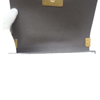 CHANEL シャネル ﾗｲﾄｸﾞﾚｰ G金具 ｷｬﾋﾞｱ ﾎﾞｰｲｼｬﾈﾙ20ｽﾓｰﾙ ショルダーバッグ